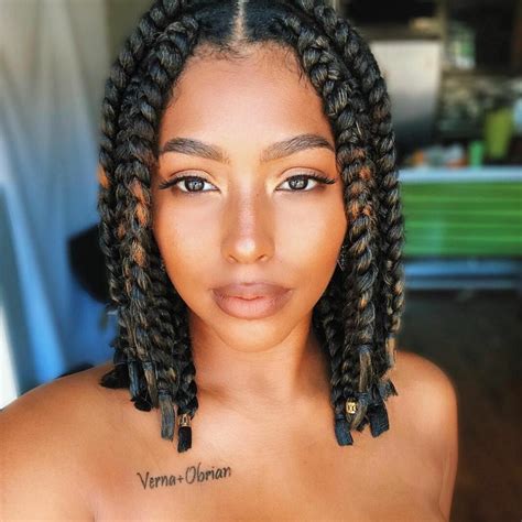 2 jumbo braids hairstyles|24 Best Jumbo Box Braids For Women To Try At。